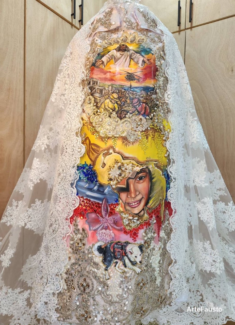 Virgen del Valle: El manto que honra a los Héroes del Sismo